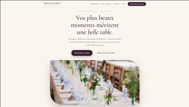 Capture du site Maison Berthelot